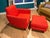 This gorgeous CB2 Parlour Chair & Ottoman set in Atomic Red are a stunning pop of color in any home. They are both in...
