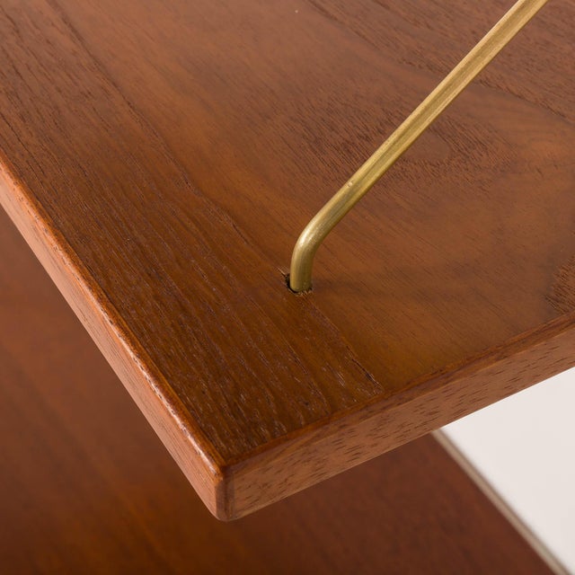 Brown Mid-Century Modern Danish Floating Shelves in Teak, 1960s, Set of 3 For Sale - Image 8 of 11