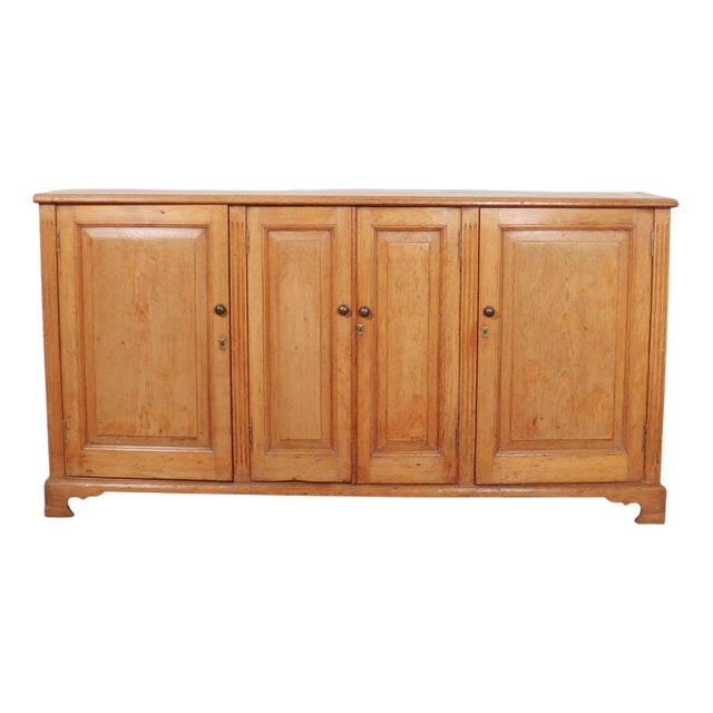 19th Century English Pine Dresser Base For Sale