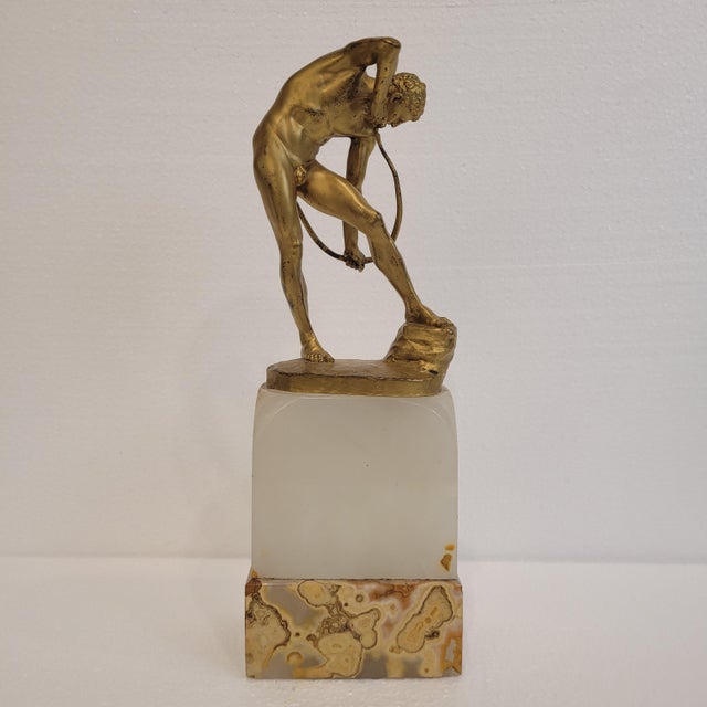 1930s Otto Lessing, Arquero, Bronze and Onyx For Sale - Image 5 of 18