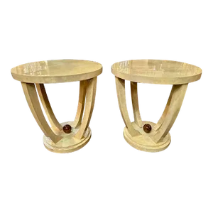 Pair of Italian Art Deco Side Tables