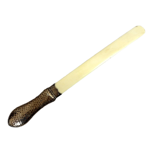 Antique Silver and Bone English Sterling Page Turner
