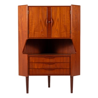 Vintage Danish Teak Cabinet with Drawer, 1960s For Sale