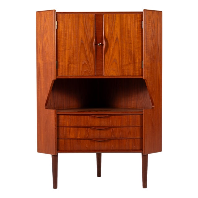 Vintage Danish Teak Cabinet with Drawer, 1960s For Sale