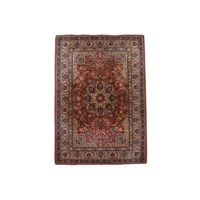 This this beautiful predominantly cream, blue, red and pink oriental rug 246x172cm. Let your home shine with this...