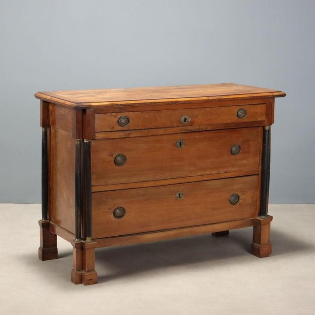 Napoleon III Italian Walnut Chest of Drawers, 1800s For Sale - Image 10 of 10