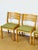 Beige Vintage Beechwood and Green Corduroy Dining Chairs, 1960s, Set of 4 For Sale - Image 8 of 18