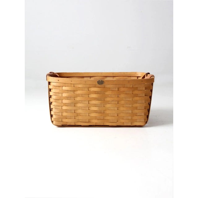 Vintage Peterboro Storage Basket For Sale - Image 13 of 13