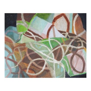 Late 20th Century Mixed Media Abstract Painting For Sale