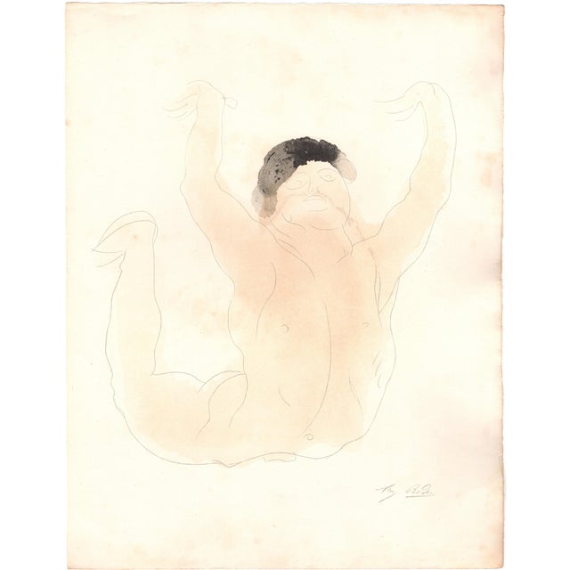 Rodin, Je ne suis pas le premier venu\., Nude, Original Lithograph, 1902 For Sale