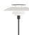 Poul Henningsen 'Ph 80' Floor Lamp for Louis Poulsen in Black and White For Sale In Los Angeles - Image 6 of 11