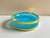Metal Vintage Murano Opaline Glass Ashtray from Manifattura Di Murano, 1970s For Sale - Image 7 of 8