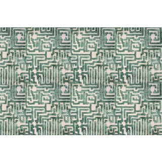 Theseus Hand-Tufted Maze Rug, Boxwood Green, 8x10 For Sale