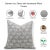 Fabdivine Handmade Block Printed Cushion Cover 14x20 Inch Thick Cotton White-Mashroom For Sale - Image 4 of 4