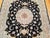 Fine Tabriz Rug, Hand-Knotted Wool & Silk, Floral Pattern, Black & Ivory, 7x10 For Sale - Image 14 of 18