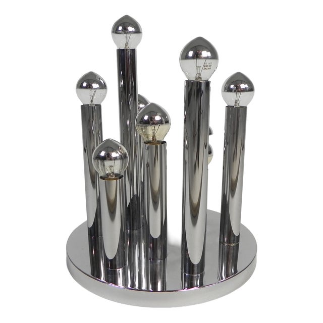 9-Light Ceiling Lamp by Gaetano Sciolari for Boulanger, 1970s For Sale