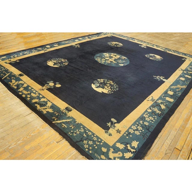 1920s Early 20th Century Chinese Peking Carpet ( 10' x 12' 6" - 305 x 382 ) For Sale - Image 5 of 12