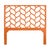 Not Yet Made - Made To Order Silas Standard Bed Queen - Orange For Sale - Image 5 of 12