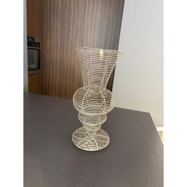 Metal Dal Mondo Artificial Flower Centerpiece by Paola Navone for Cappellini, 1990s For Sale - Image 7 of 10