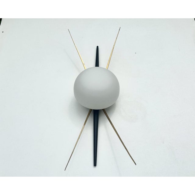 Black Large Royal Wall Light, 1960s For Sale - Image 8 of 18