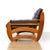 1970s Brown Leather Sofa Teak Sculptural Form For Sale - Image 12 of 15
