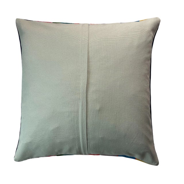 1970s Vintage Turkish Boho Kilim Tapis Pillow Cover For Sale - Image 5 of 11