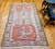Vintage Persian Shahsavan Soumak Tribal Rug, Handwoven Wool & Silk, Geometric Pattern, Ivory & Red, 4x7 For Sale - Image 4 of 18