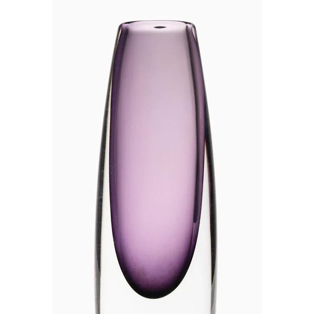 Glass vase in purple by gunnar nylund, 1950's additional information: material: glass style: mid century, scandinavian...