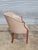 Taupe Late 20th Century Taupe Leather Club Chair With Mahogany Frame For Sale - Image 8 of 10