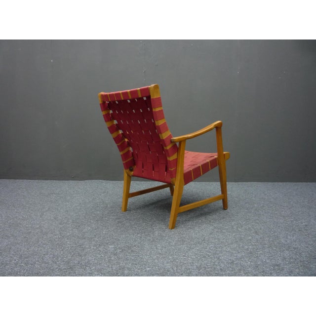 Mid-Century Modern Armchair in the style of Jens Risom, 1950s For Sale - Image 3 of 9