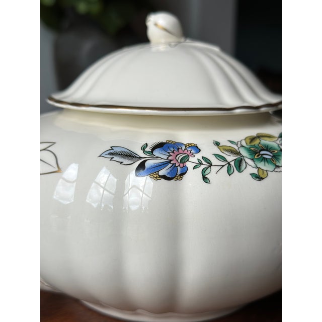 Italian Rare Diamondstone Laveno "Baronessa" Italian Ceramic Teapot / Richard Ginori / Diamondstone Baronessa Teapot For Sale - Image 3 of 7