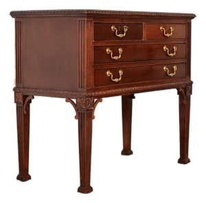 Councill Furniture Georgian Carved Mahogany Buffet Server or Console Table
