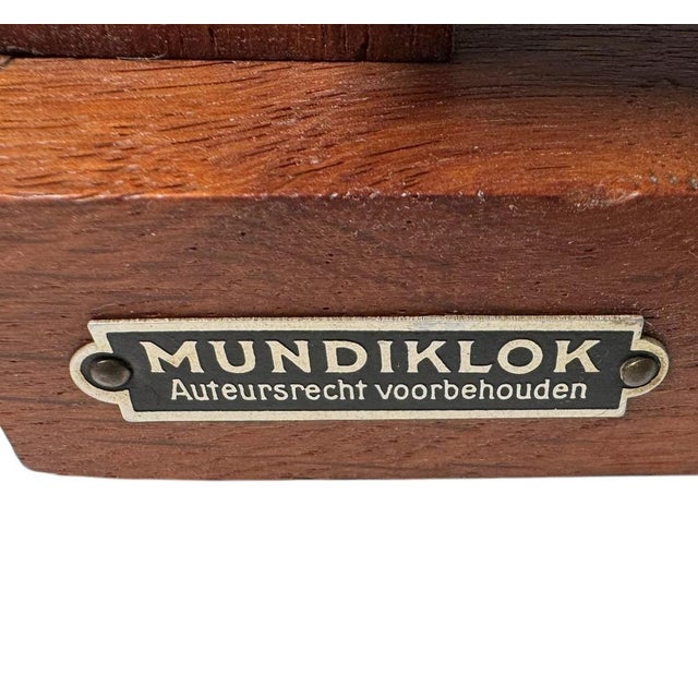Art Deco Amsterdamse School Mantel Clock by Mundiklok, 1920s For Sale - Image 9 of 10