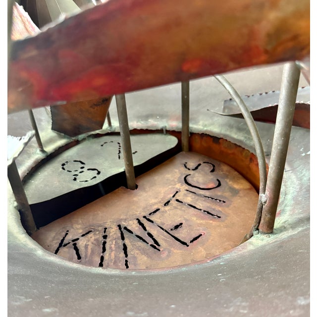 "Waterwheel" Copper/Brass Kinetic Fountain 1982 by Hans Van De Bovenkamp For Sale In Miami - Image 6 of 15