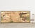 Fascinating pair of large Japanese 19th century Edo period six-panel folding byobu screens depicting the legend of...