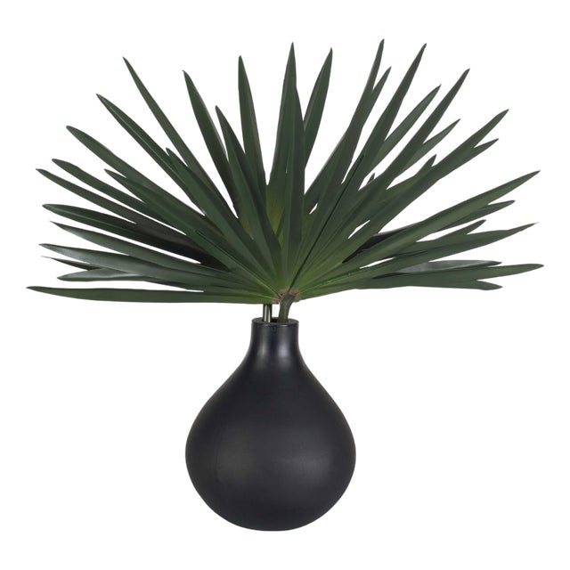 Axis Palm Accent & Vase For Sale