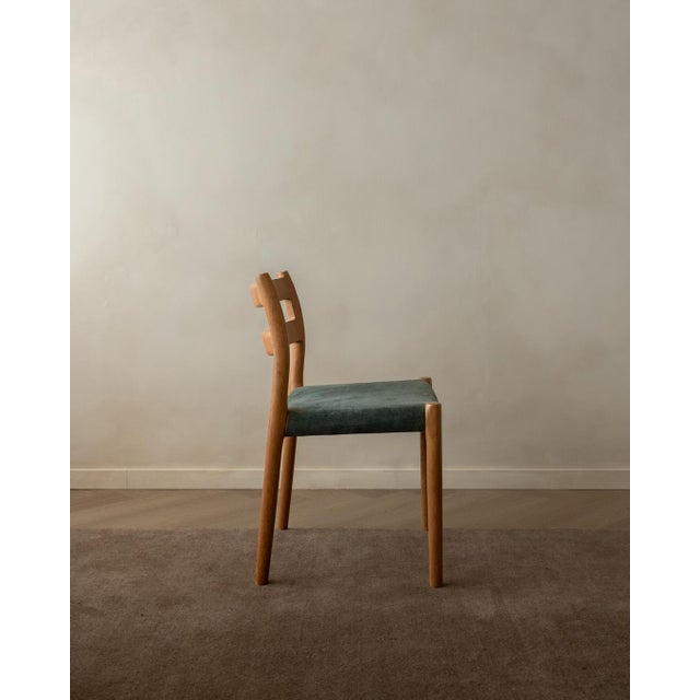 Vintage Danish Model 84 Dining Chairs in Oak by Niels Otto Møller for J.L. Møllers Møbelfabrik, 1960s, Set of 4 For Sale - Image 9 of 18