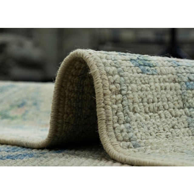 Gray Turkish Oushak Rug 5' x 7' #17895 For Sale - Image 8 of 8