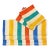 Mid 20th Century Mid-Century Modern French Striped Tea Towel Napkins - Set of 6 For Sale
