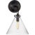 Transitional Thomas O'Brien for Visual Comfort Signature Katie Small Conical Sconce in Bronze with Seeded Glass For Sale - Image 3 of 4