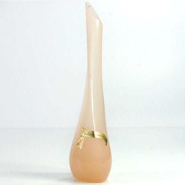 Italian Opalina Fiorentina Glass Vase, 1950s For Sale - Image 4 of 11