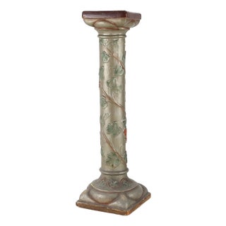 Art Nouveau Console or Pied De Stall in Glazed Plaster, 1920s For Sale