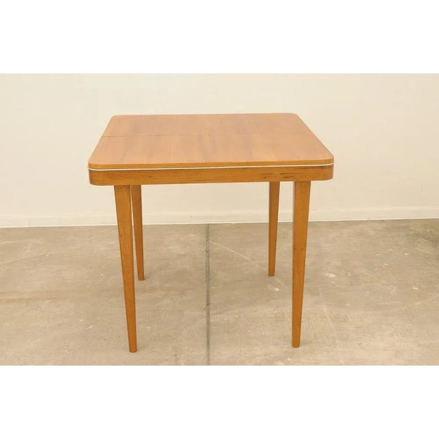 Brown Folding Dining Table from Jitona, Former Czechoslovakia, 1960s For Sale - Image 8 of 13