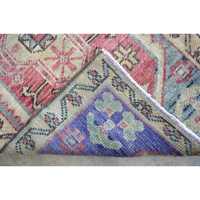 Hand Knotted Door Mat, Entryway Rug, Bath Mat, Kitchen Decor, Small Rug, Turkish Rug - 1′8″ × 3′2″ For Sale - Image 4 of 5