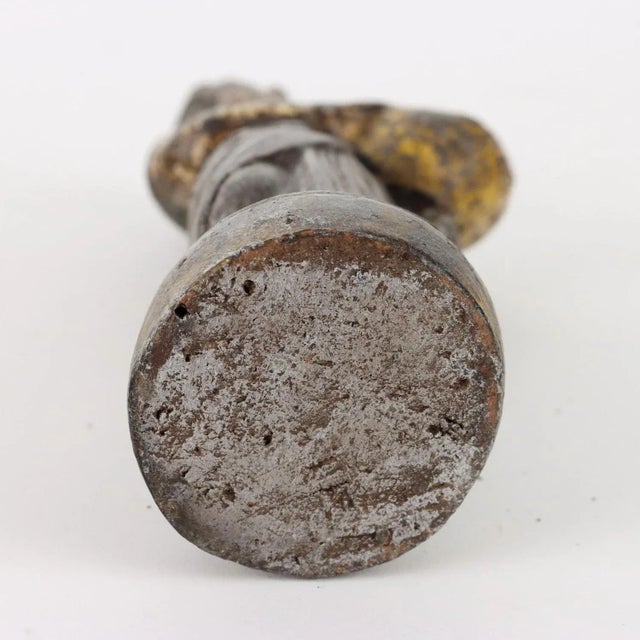 20th Century Statue Coloured Terracotta For Sale - Image 9 of 10