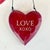 1980s Vintage Boho Chic Arts & Crafts Valentine “Love X O X O” Door Knob Hanger. For Sale - Image 4 of 8