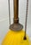 Metal Antique French Yellow Brass Gourd Shaped Pottery Electric Table Lamp Light For Sale - Image 7 of 13