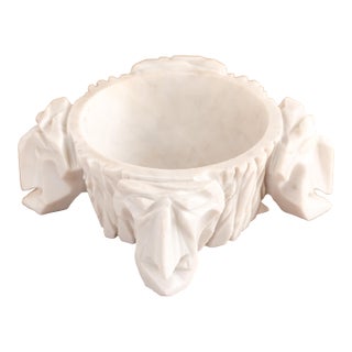 Vintage Art Deco Carrara Marble Valet Tray For Sale