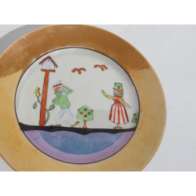 Hard-edged art deco design from the Bauhaus. Linear, angular, and questionable actions that may have several meanings....