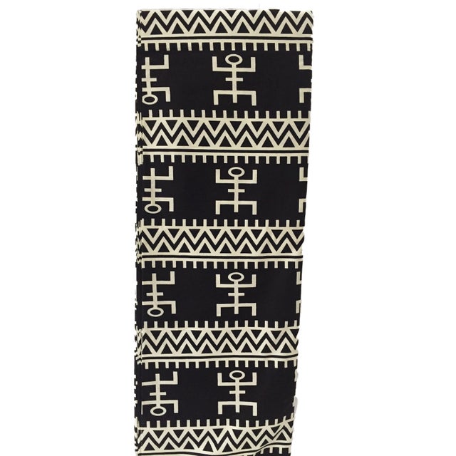 African Black White Kente Cloth Cotton Fabric 12 Yards Chairish